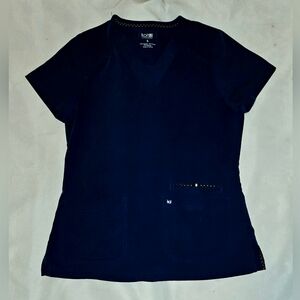 Koi Next Gen Scrub Top In Navy Blue Size Small